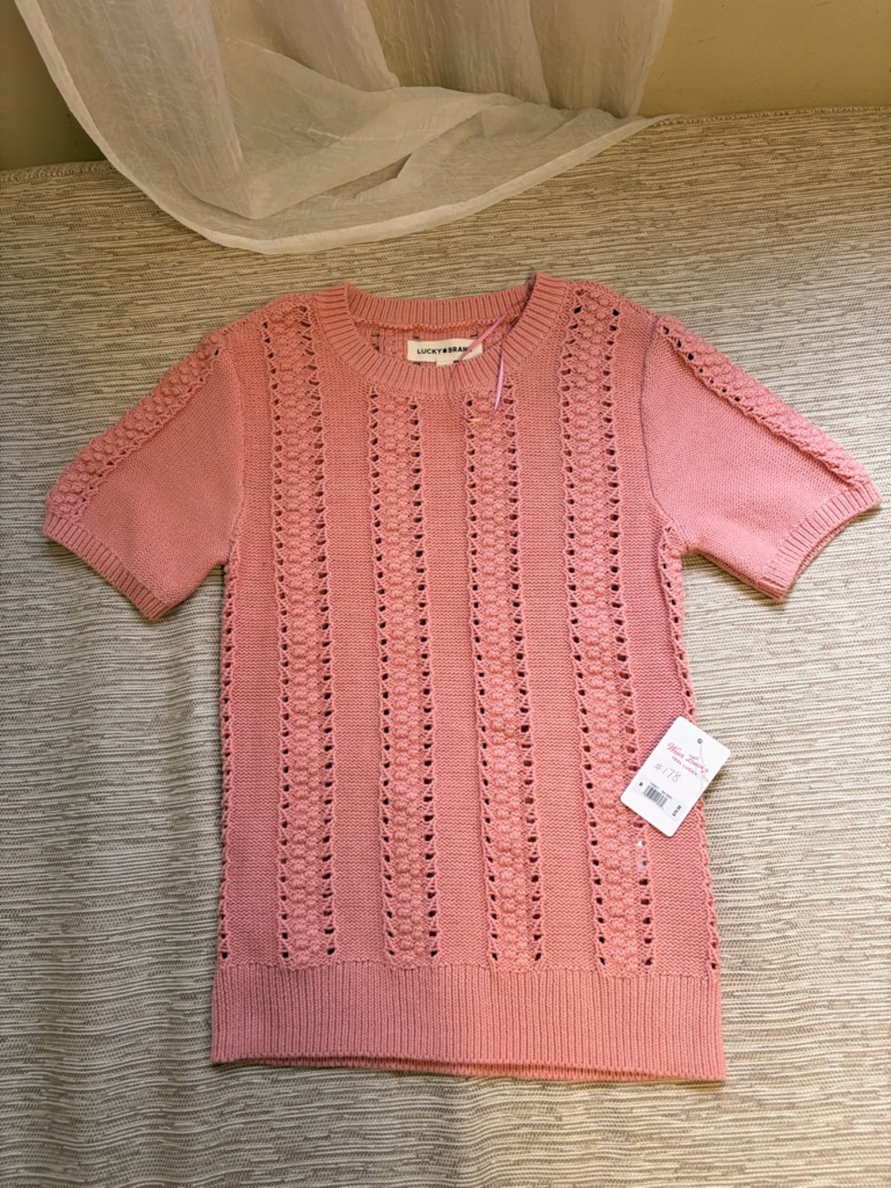 Lucky Brand Knit Short Sleeve Top